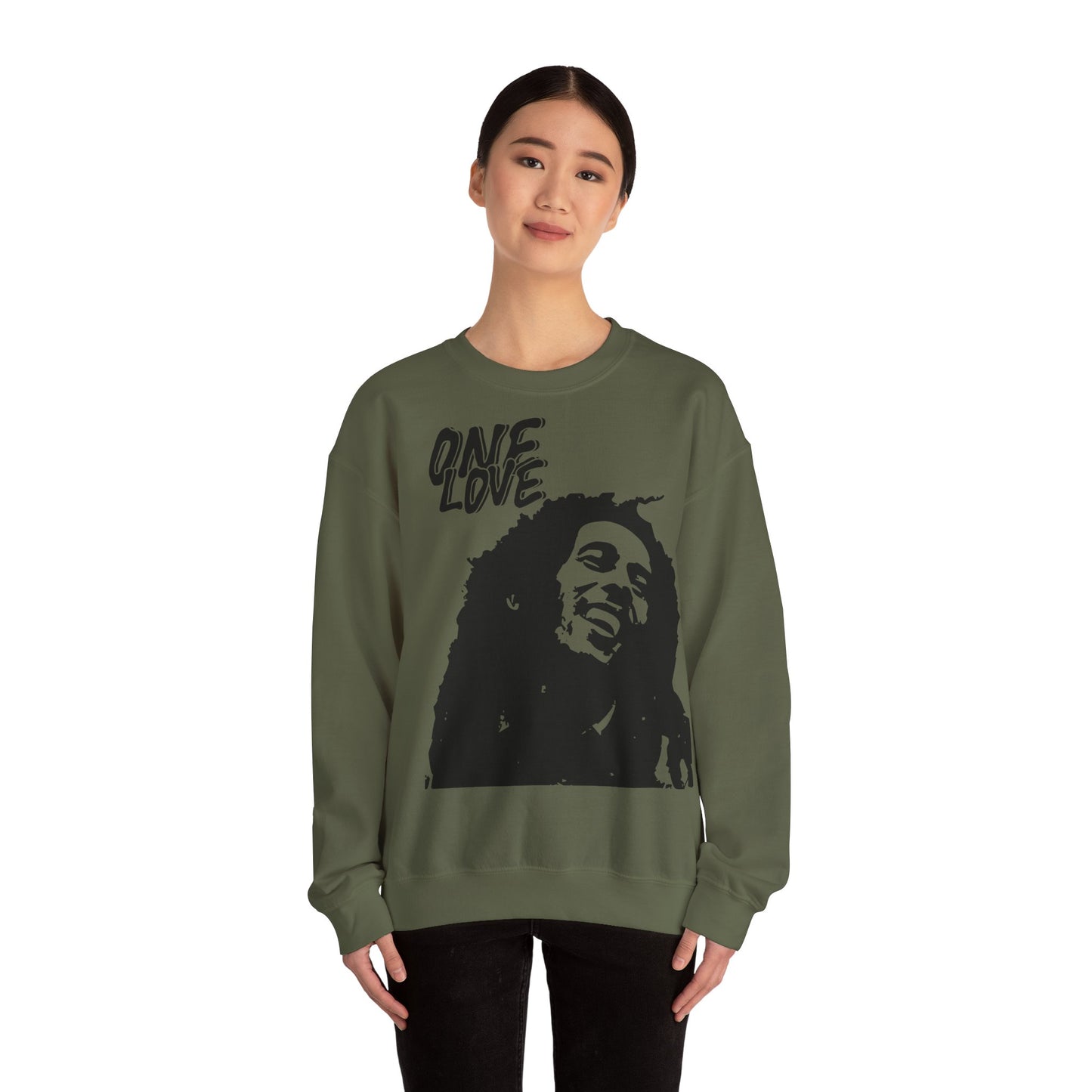 Unisex Heavy Blend™ Crewneck Sweatshirt with some love and unity