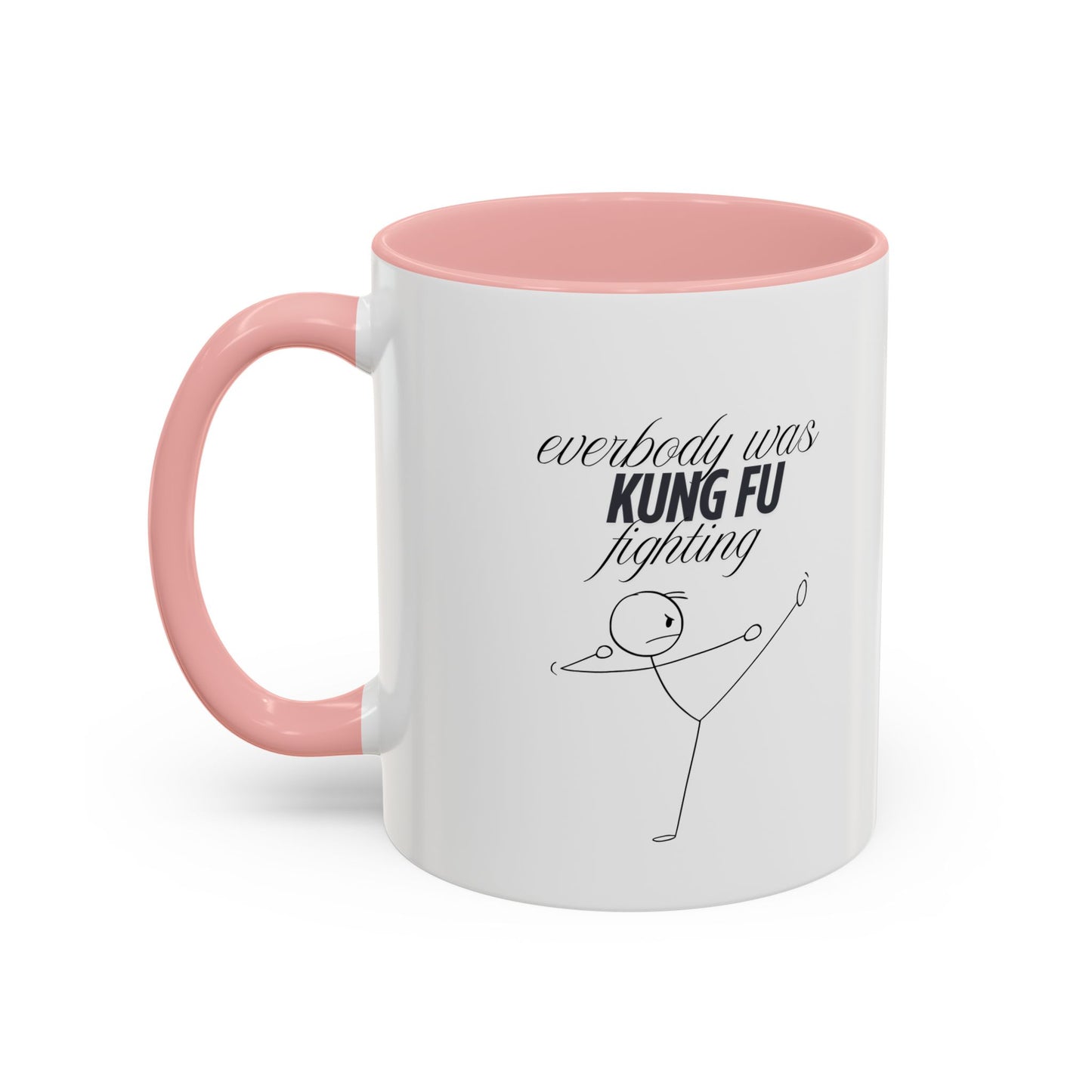 Funny Kung Fu Fighting Coffee Mug - Playful Accent Mug for Coffee Lovers