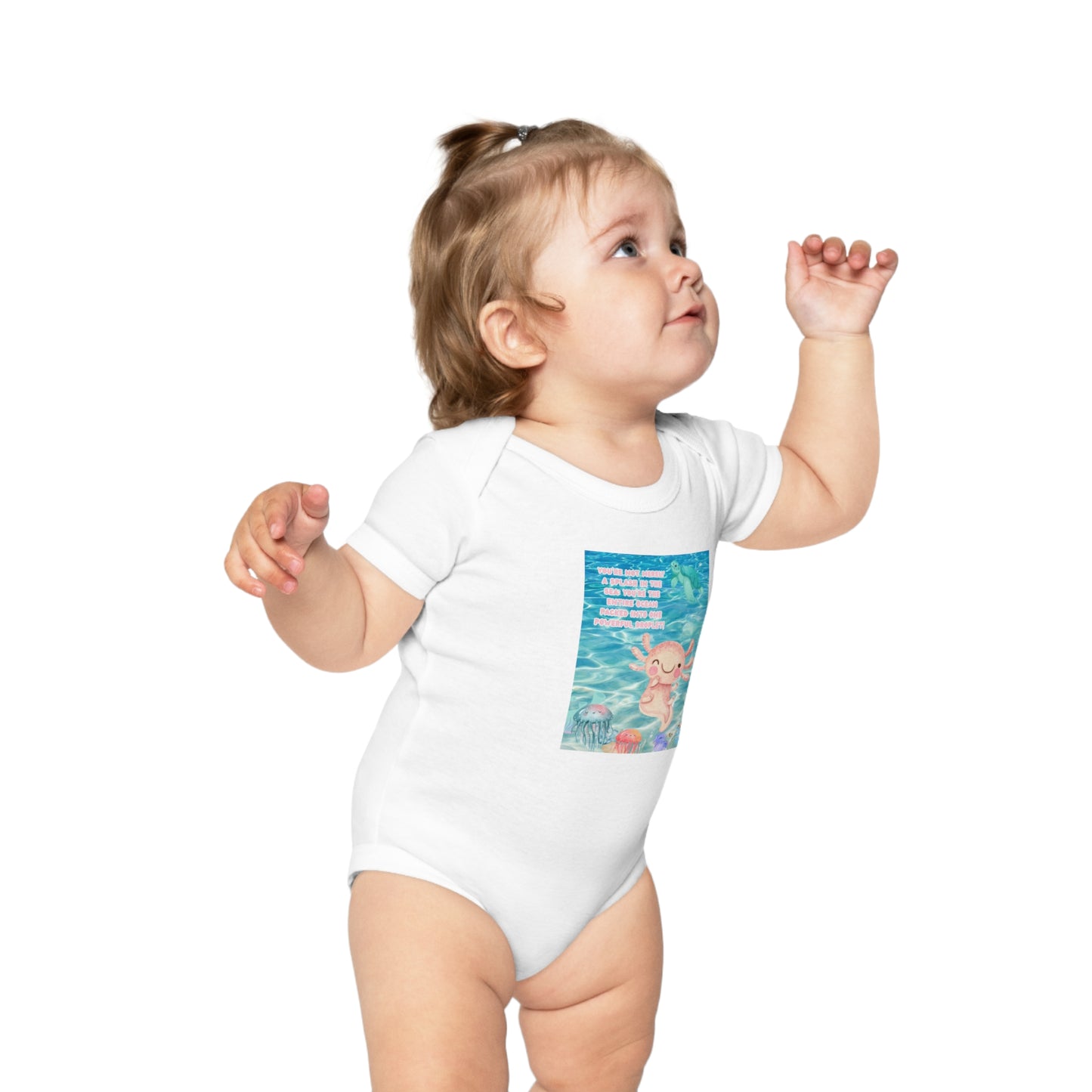 Cute Baby Bodysuit with Adorable Ocean Design - Perfect for Newborns