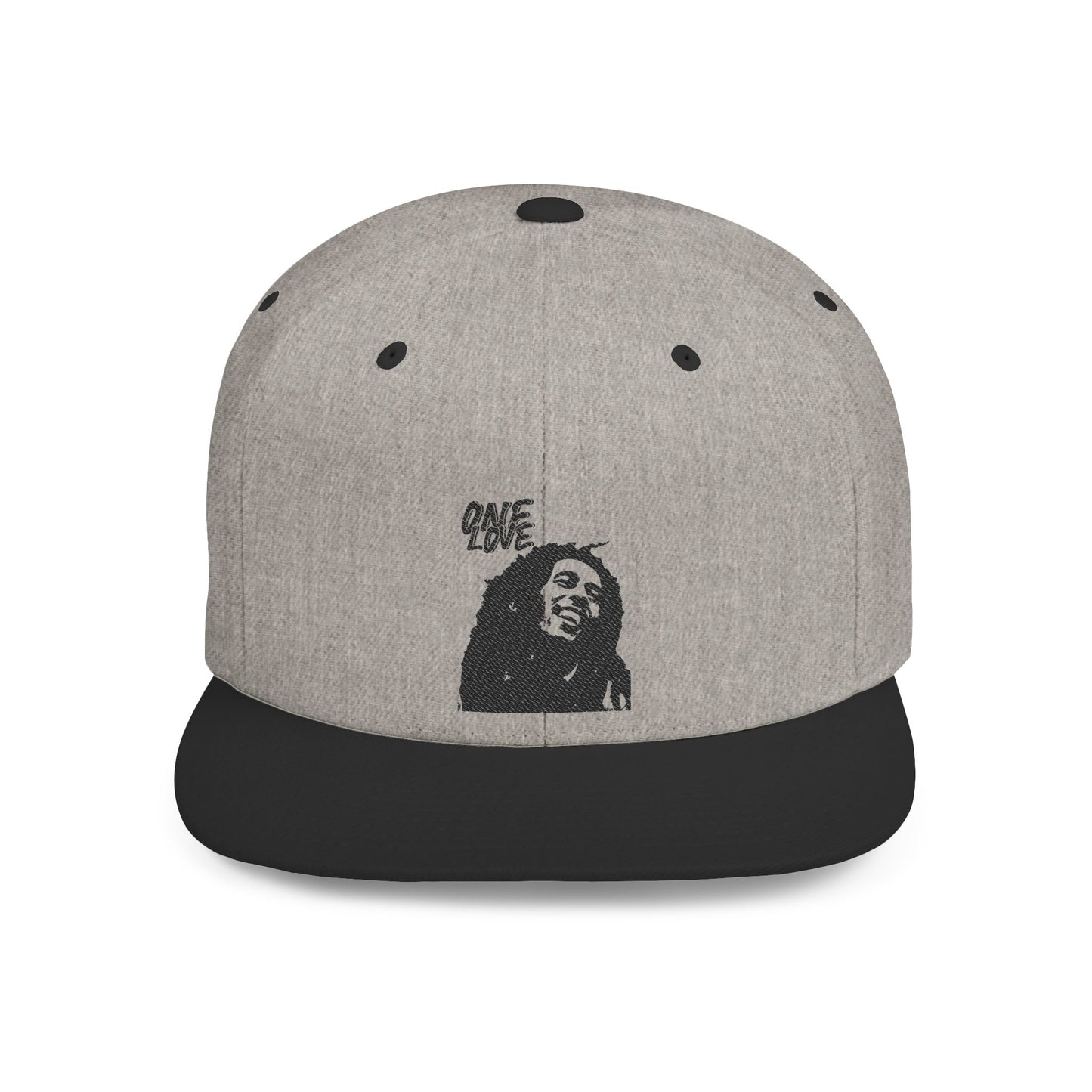 Snapback Cap with 'One Love' Design