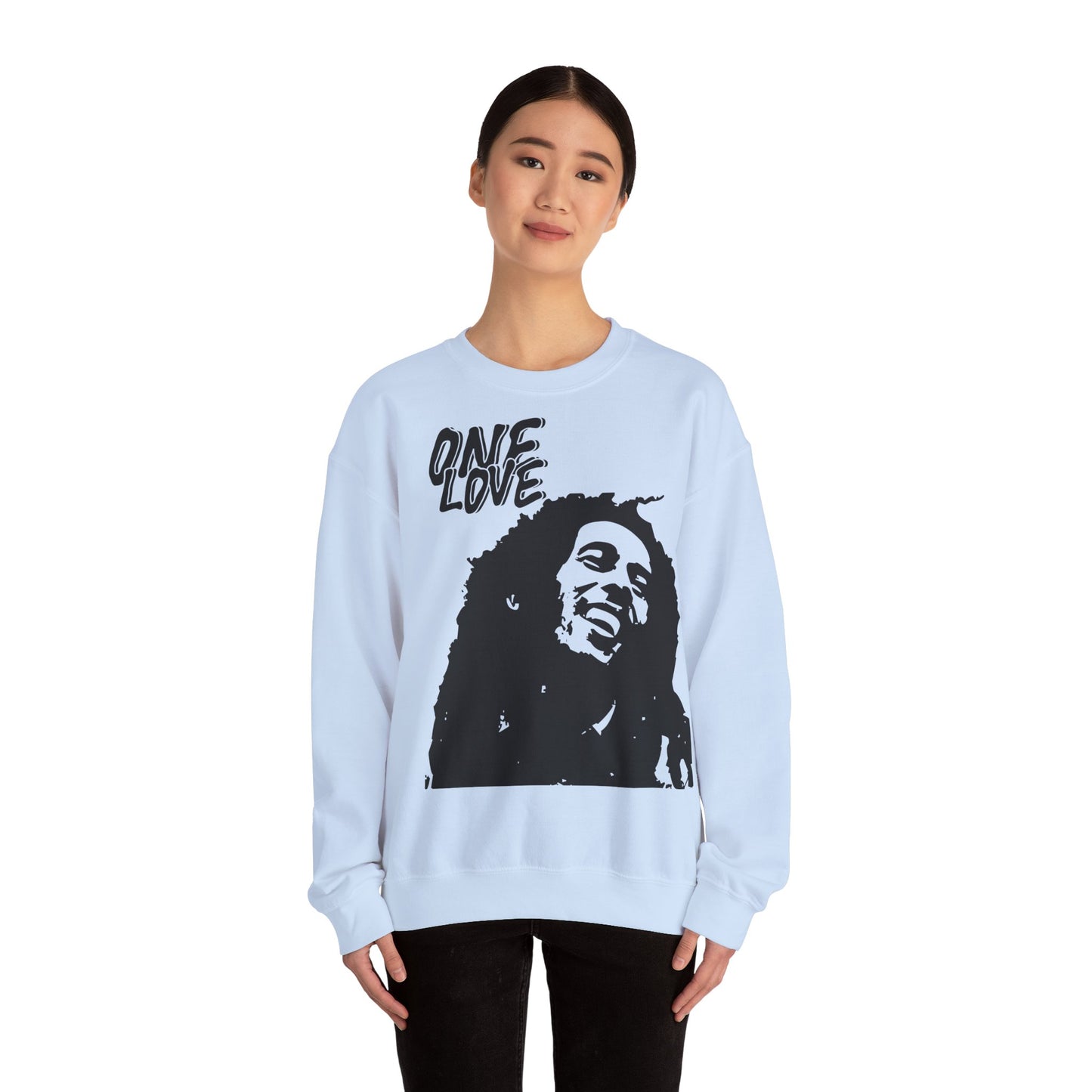 Unisex Heavy Blend™ Crewneck Sweatshirt with some love and unity