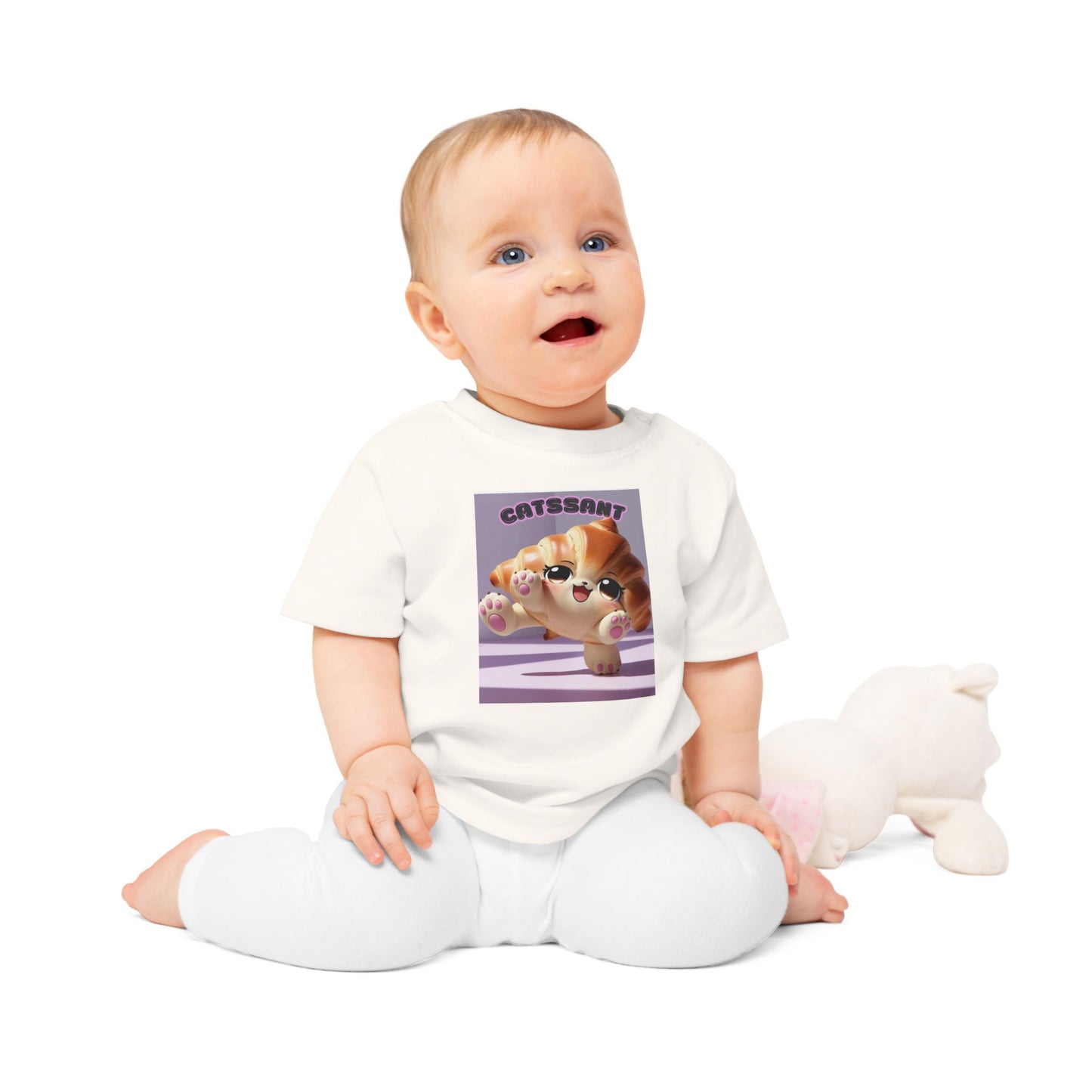 Cat Croissant Baby T-Shirt