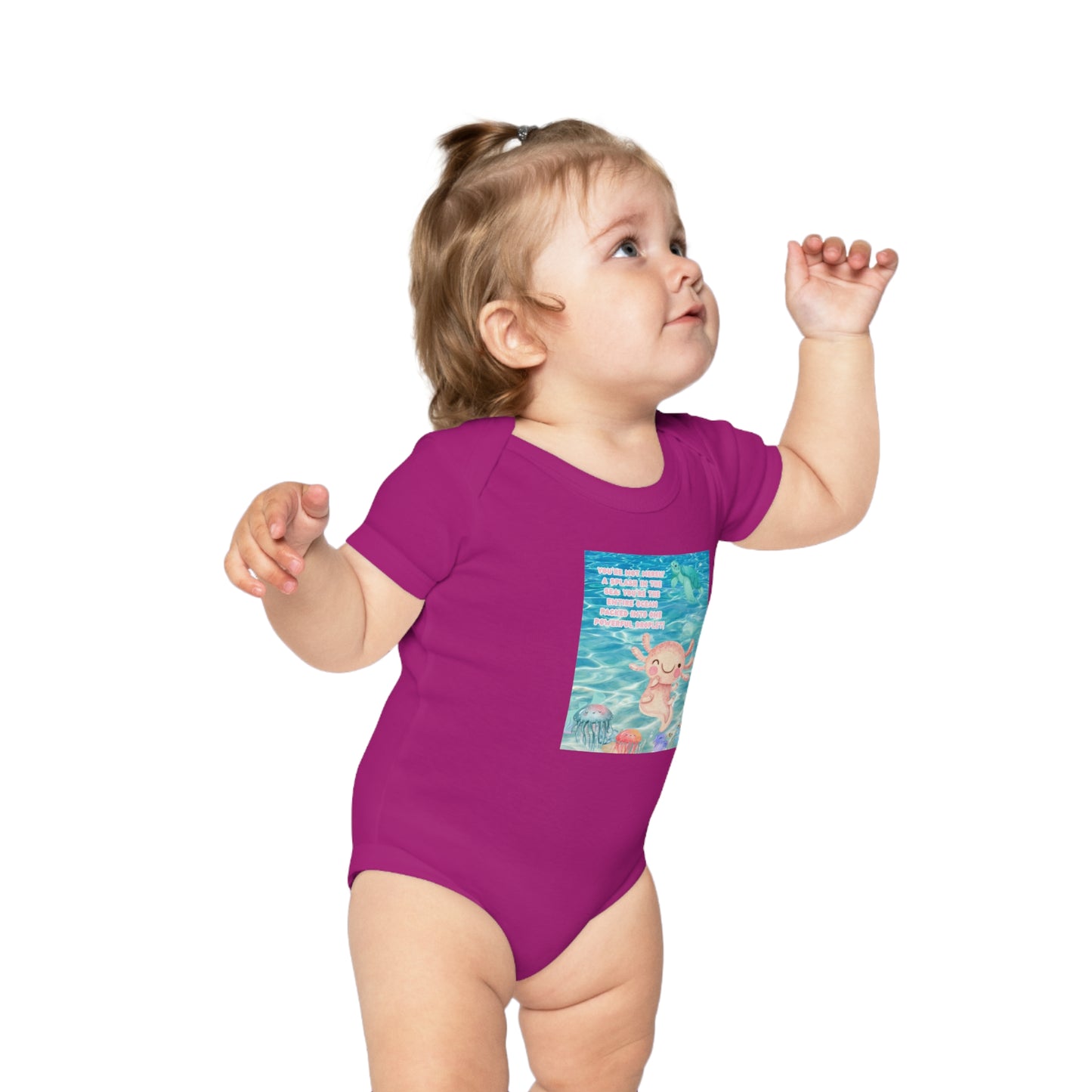 Cute Baby Bodysuit with Adorable Ocean Design - Perfect for Newborns