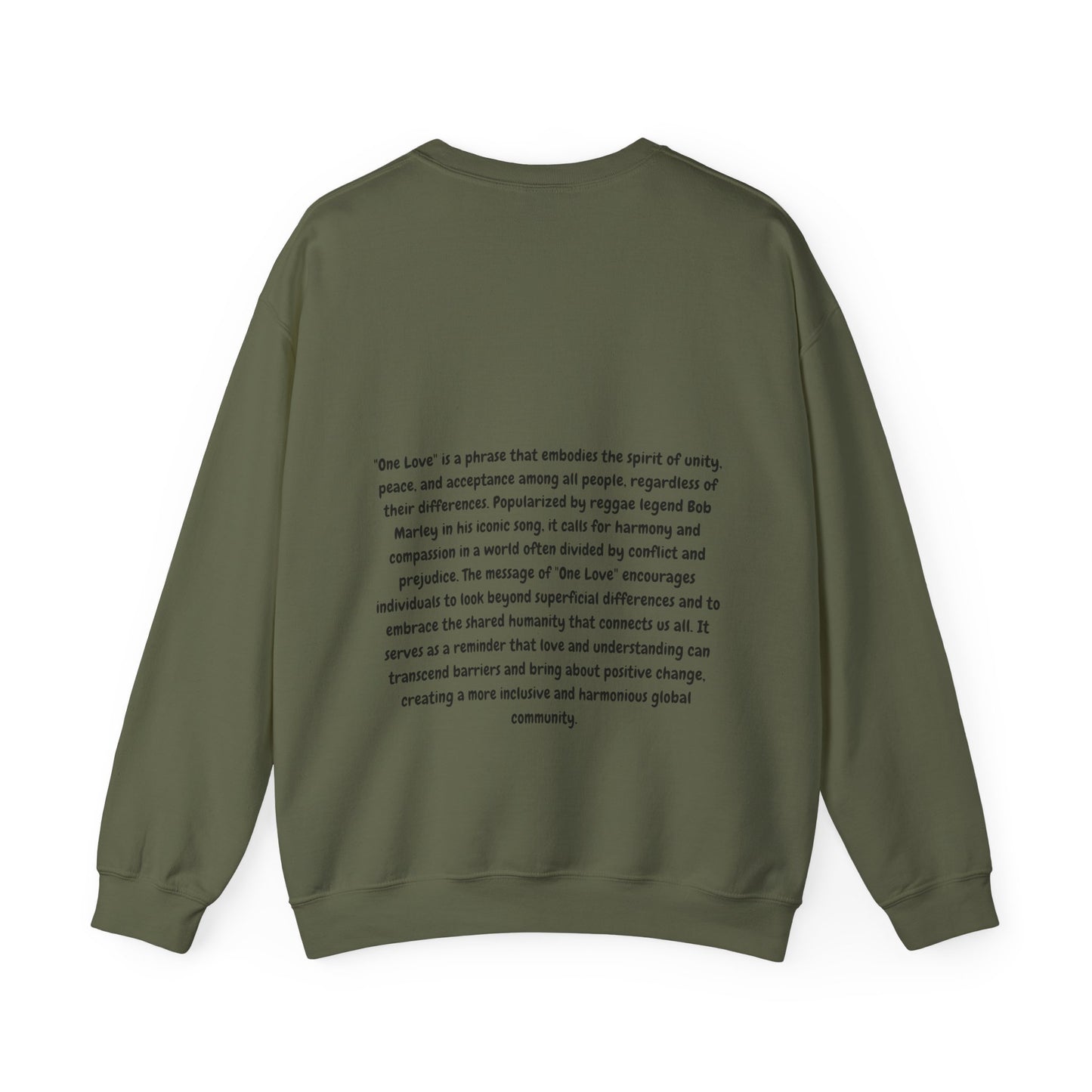 Unisex Heavy Blend™ Crewneck Sweatshirt with some love and unity