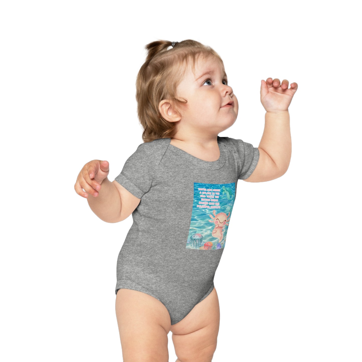 Cute Baby Bodysuit with Adorable Ocean Design - Perfect for Newborns