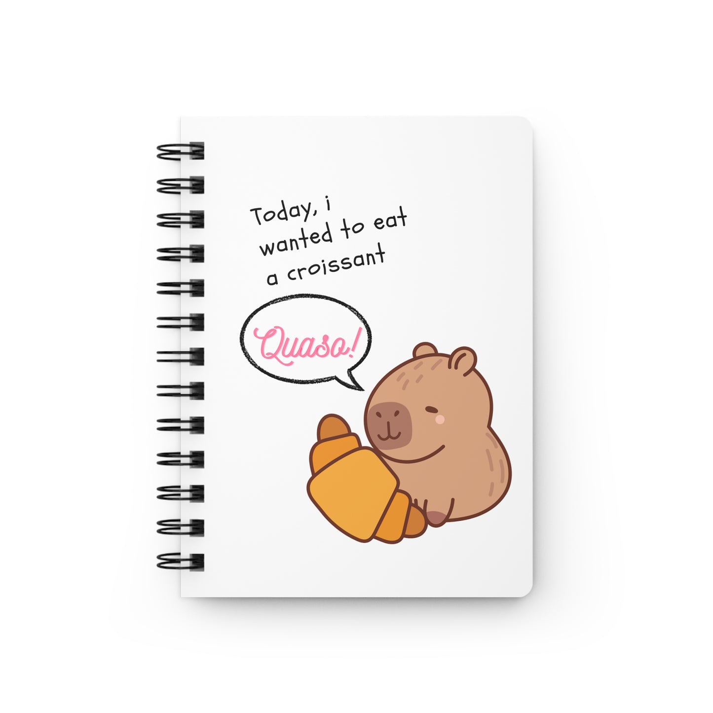 Cute Capibara Spiral Bound Journal