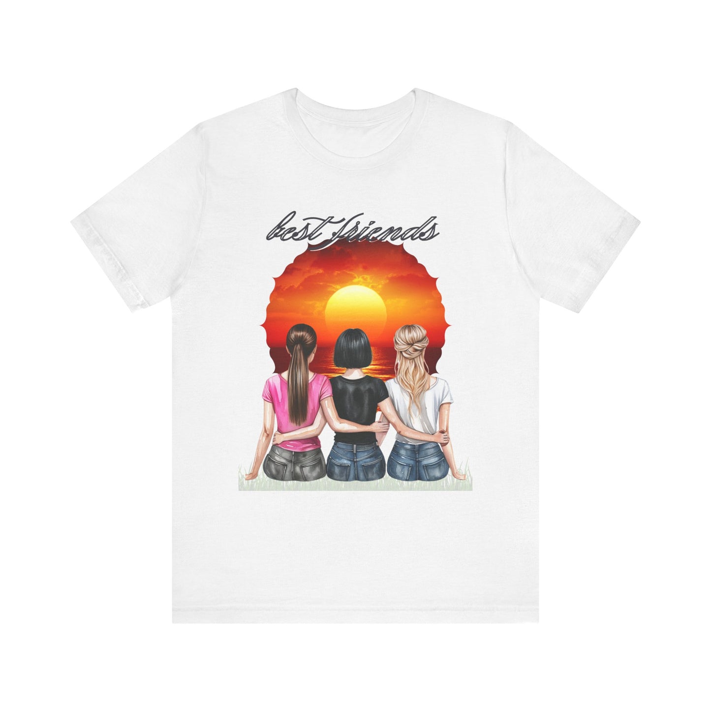Sunset Best Friends woman Tee
