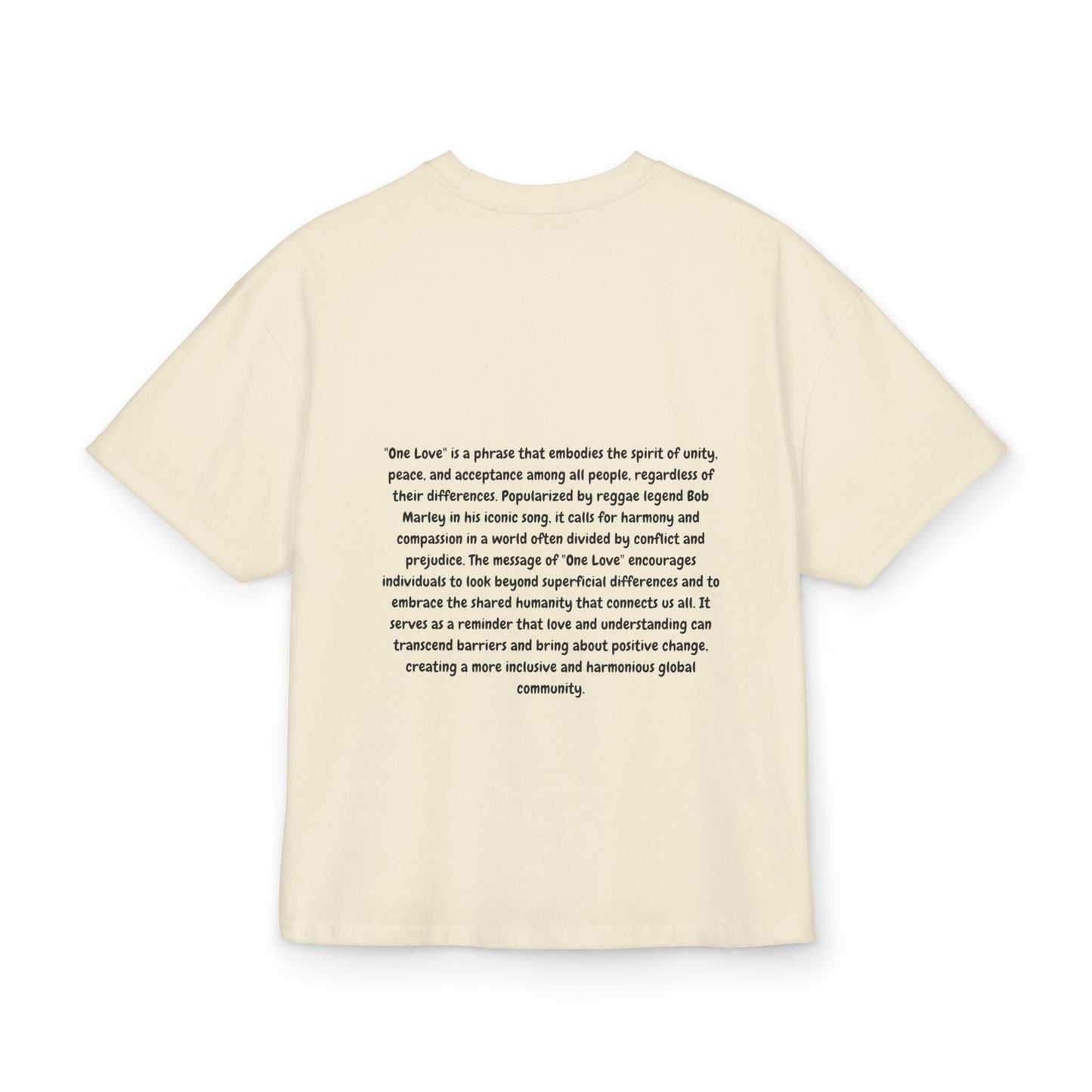 Unisex Box Tee - 'One Love' Empowerment Shirt