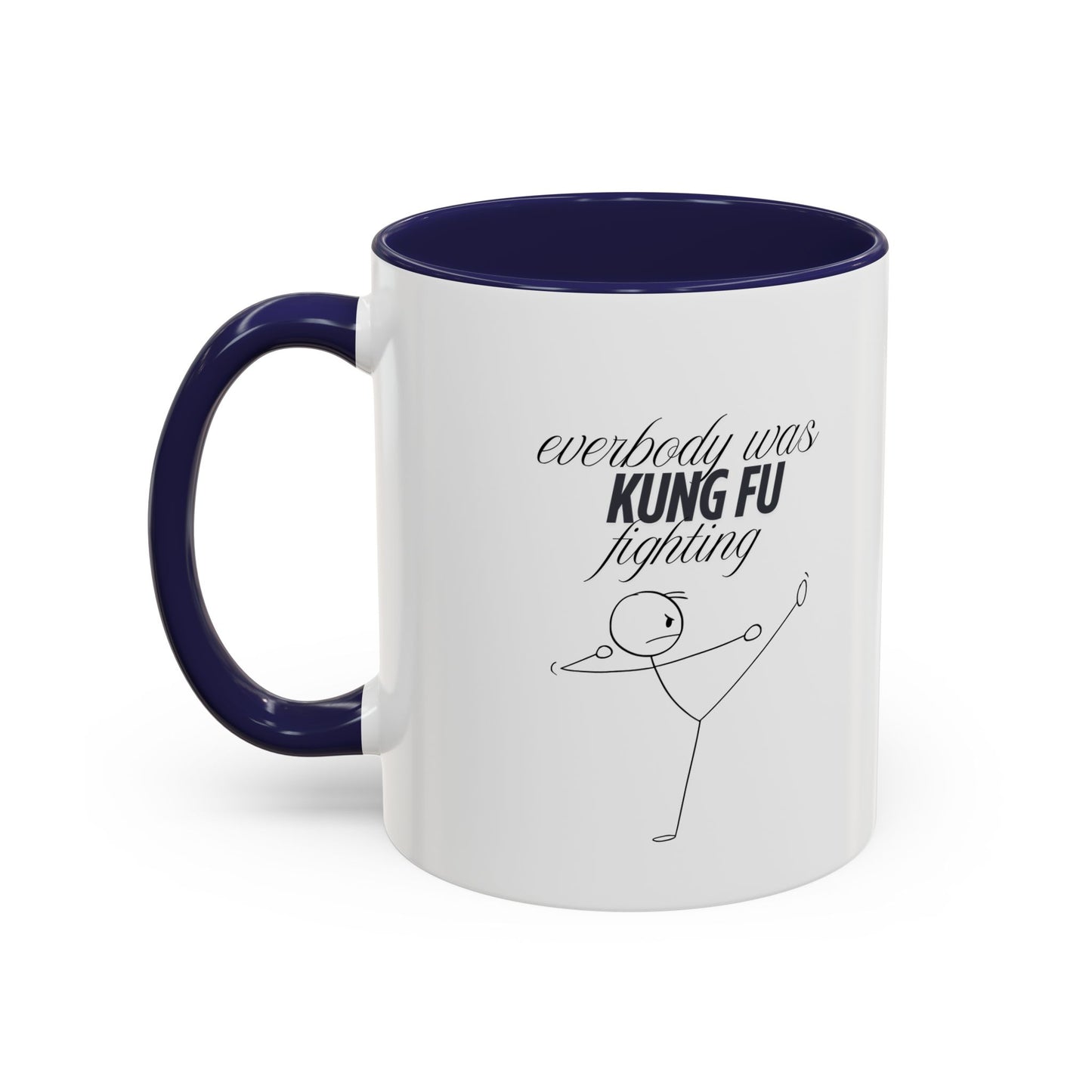 Funny Kung Fu Fighting Coffee Mug - Playful Accent Mug for Coffee Lovers