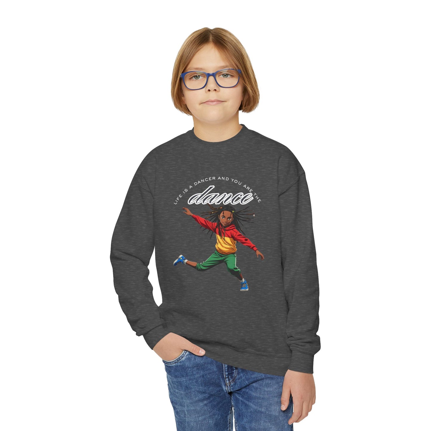 Youth Crewneck Sweatshirt - 'You are the Dance'
