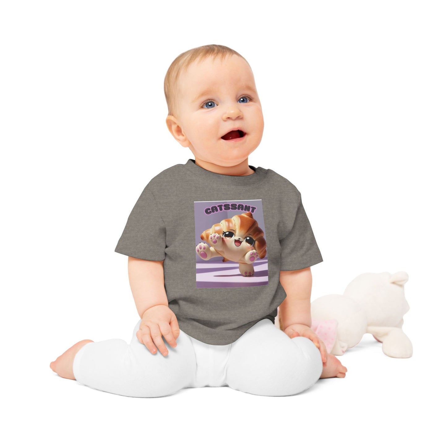 Cat Croissant Baby T-Shirt