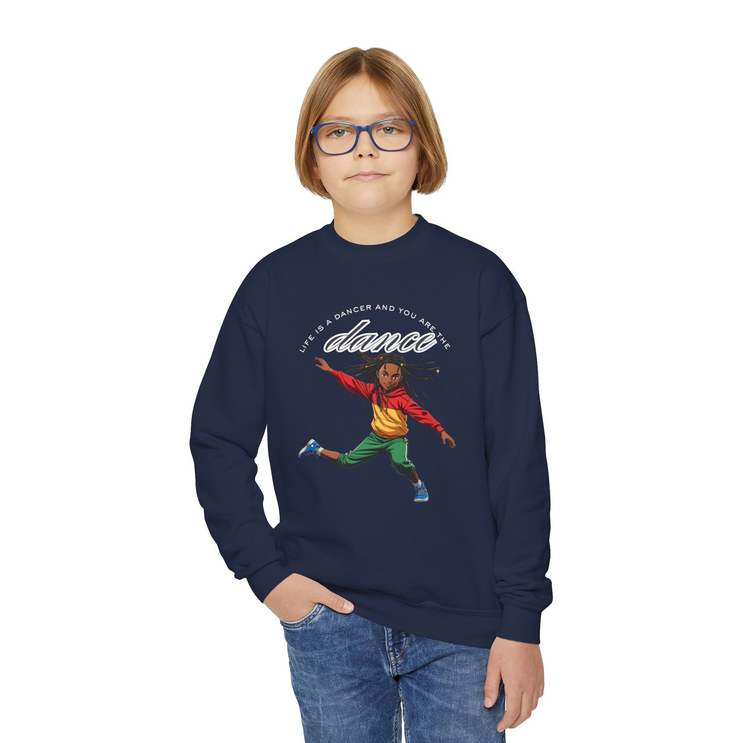Youth Crewneck Sweatshirt - 'You are the Dance'