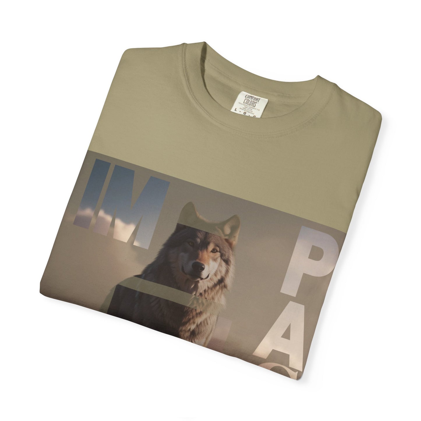 Im pact Wolf Unisex Garment-Dyed T-shirt - Nature Inspired Graphic Tee