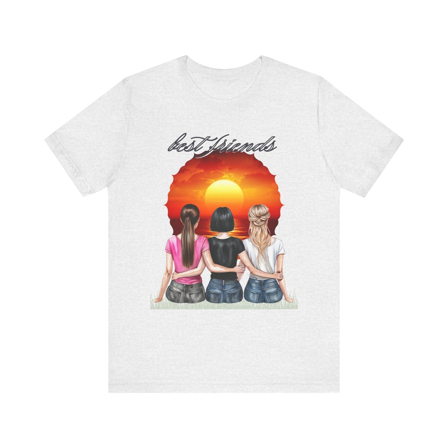 Sunset Best Friends woman Tee