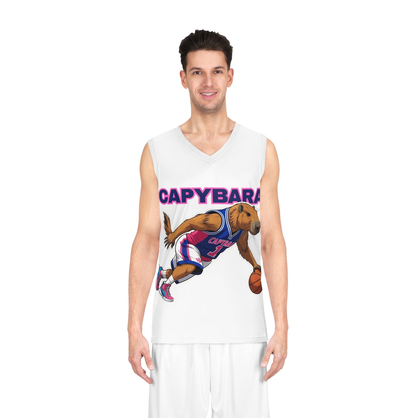 Capybara Basketball Jersey - Fun Sportswear for Animal Lovers