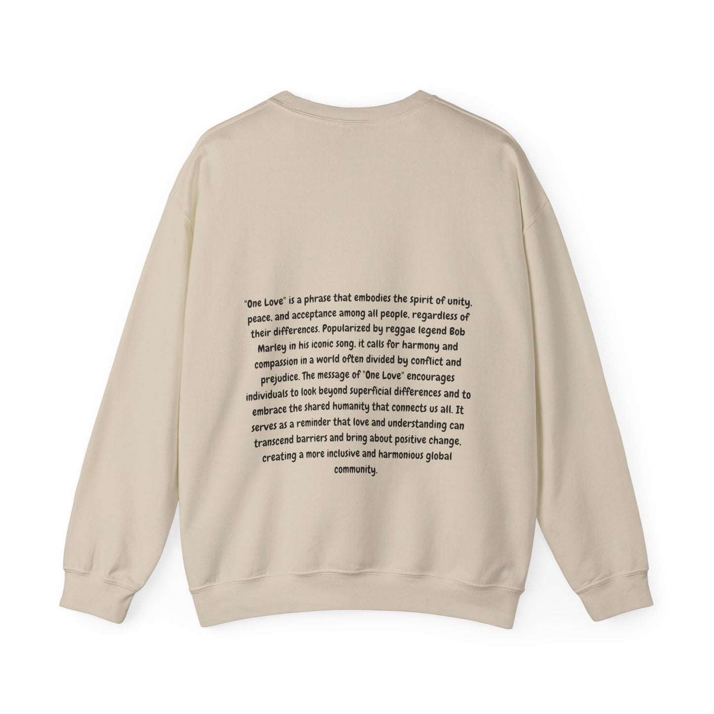 Unisex Heavy Blend™ Crewneck Sweatshirt with some love and unity