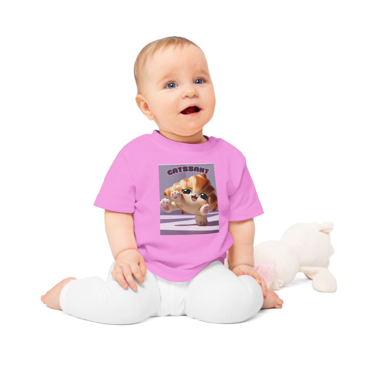 Cat Croissant Baby T-Shirt