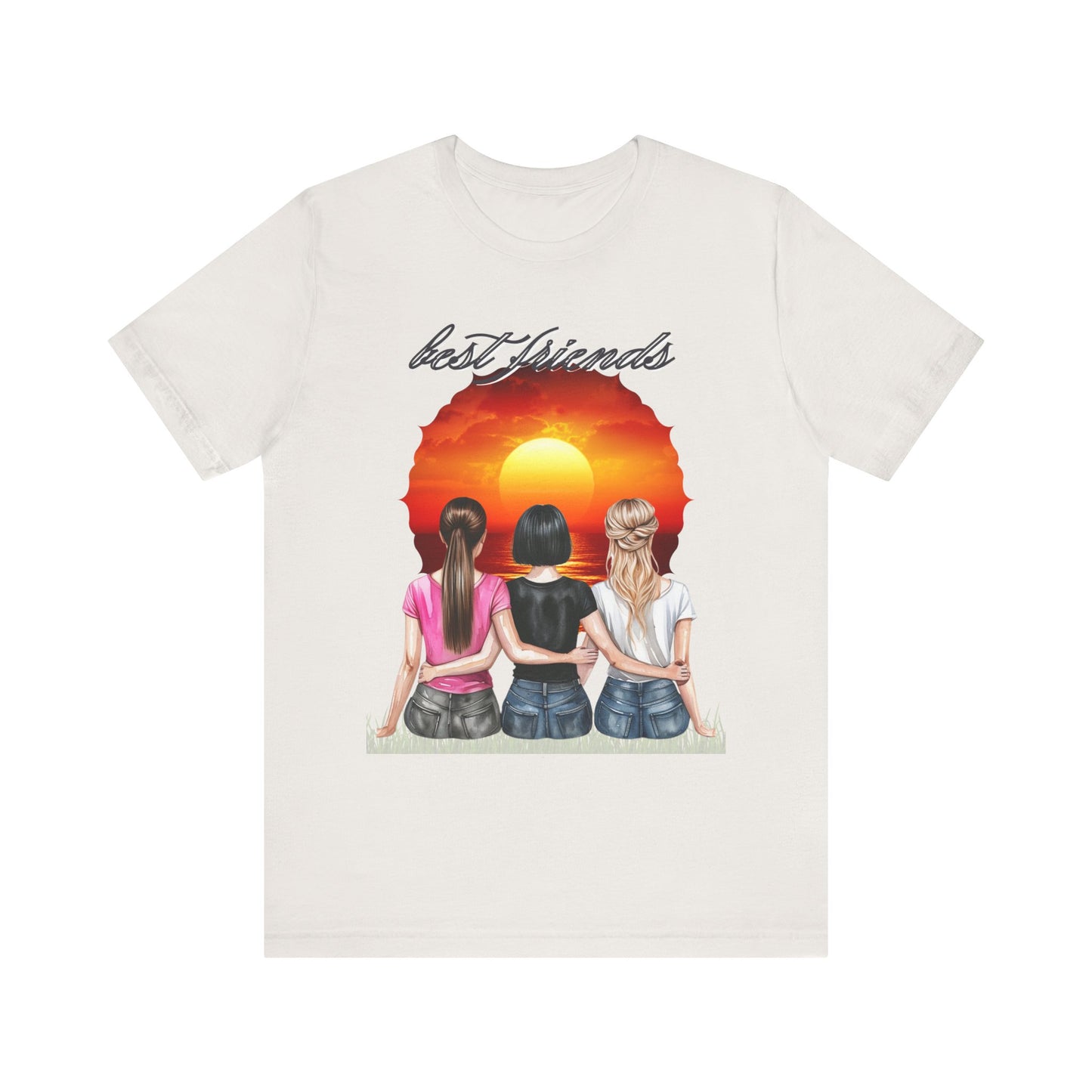 Sunset Best Friends woman Tee