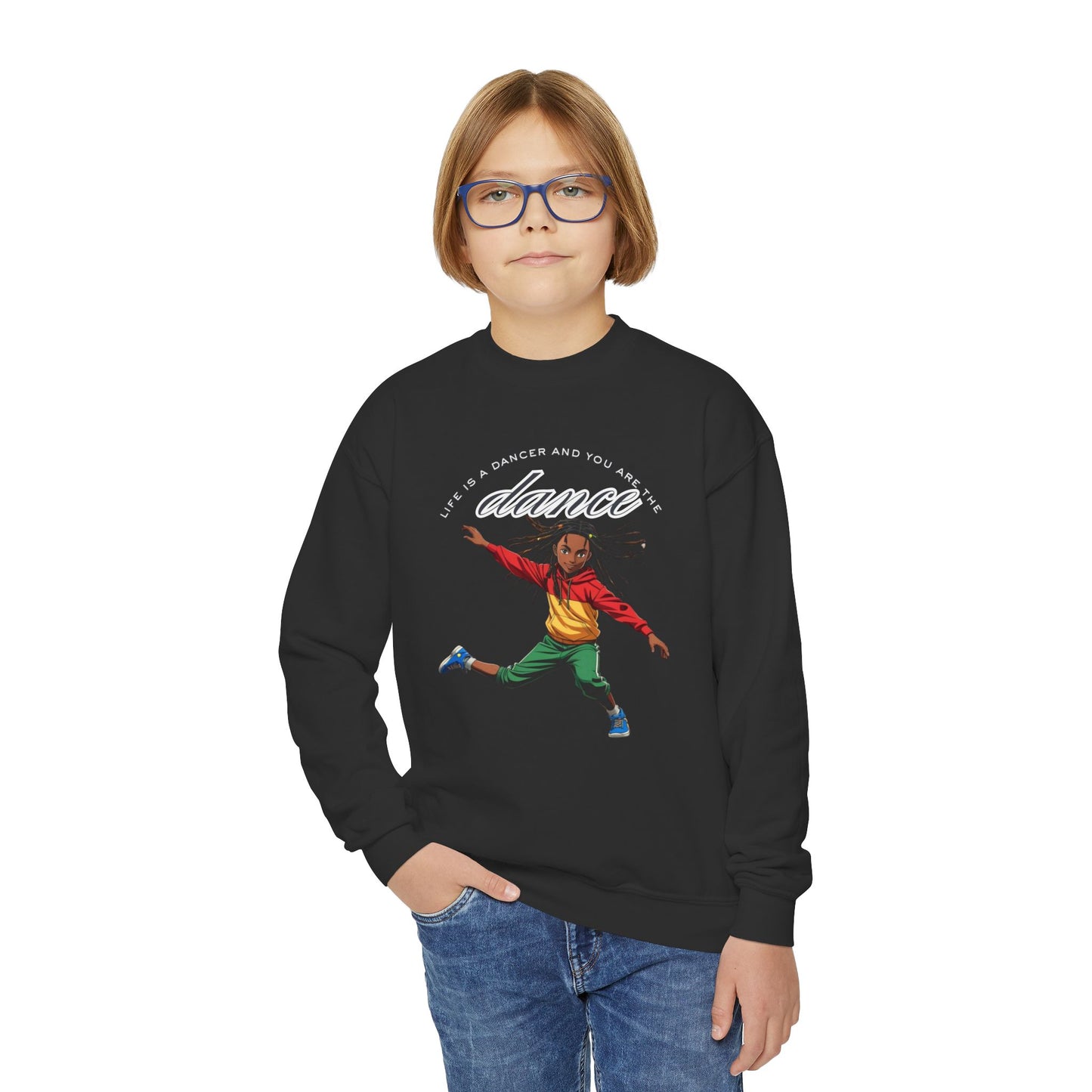 Youth Crewneck Sweatshirt - 'You are the Dance'