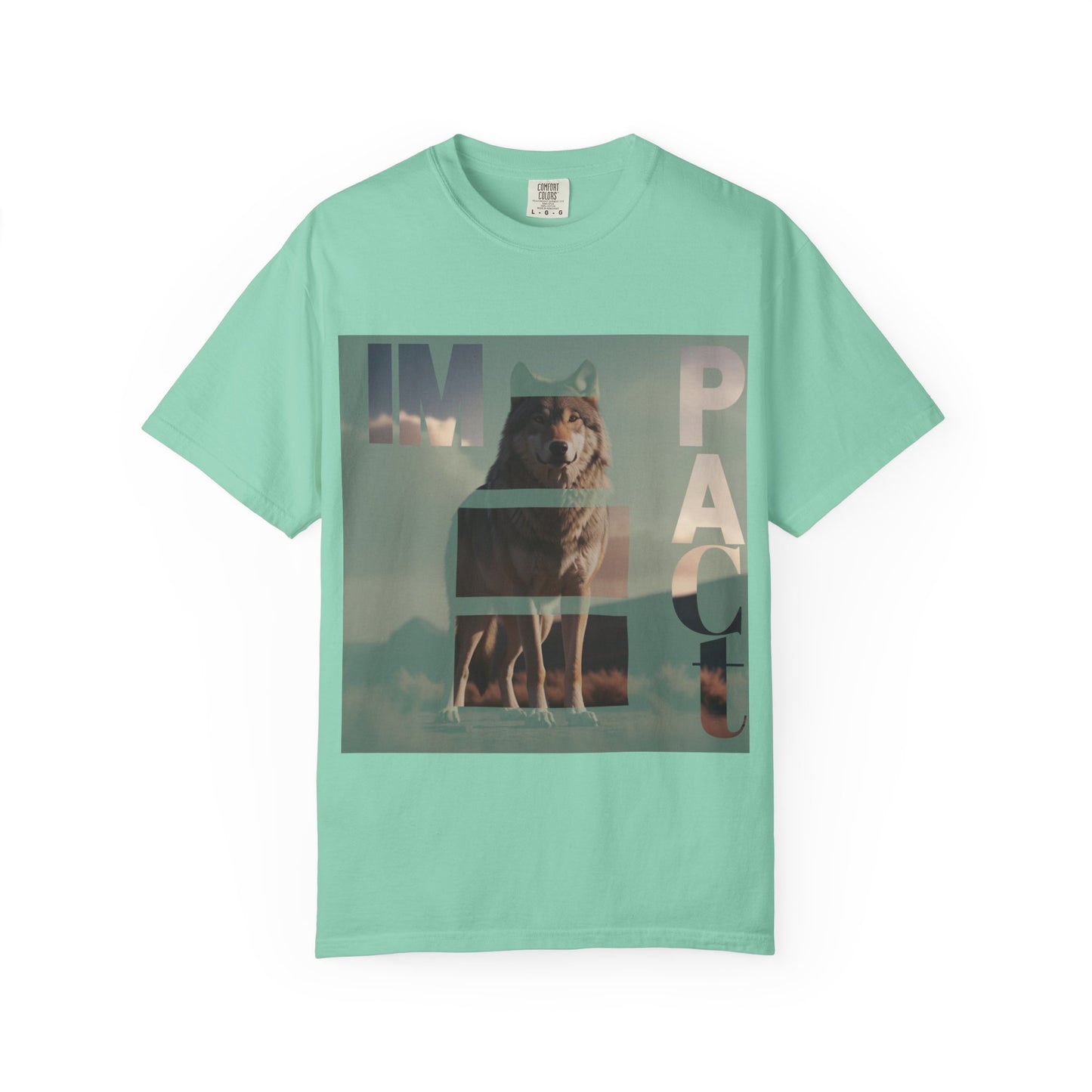 Im pact Wolf Unisex Garment-Dyed T-shirt - Nature Inspired Graphic Tee
