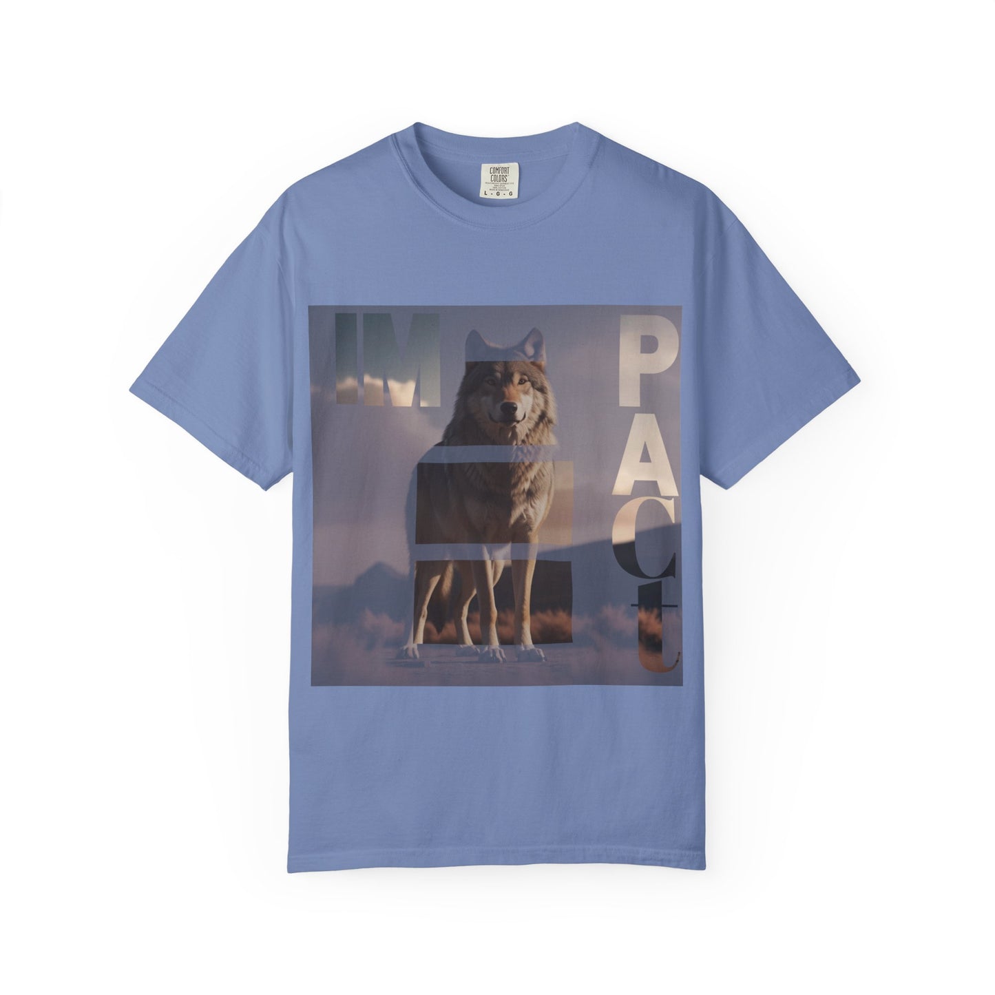 Im pact Wolf Unisex Garment-Dyed T-shirt - Nature Inspired Graphic Tee
