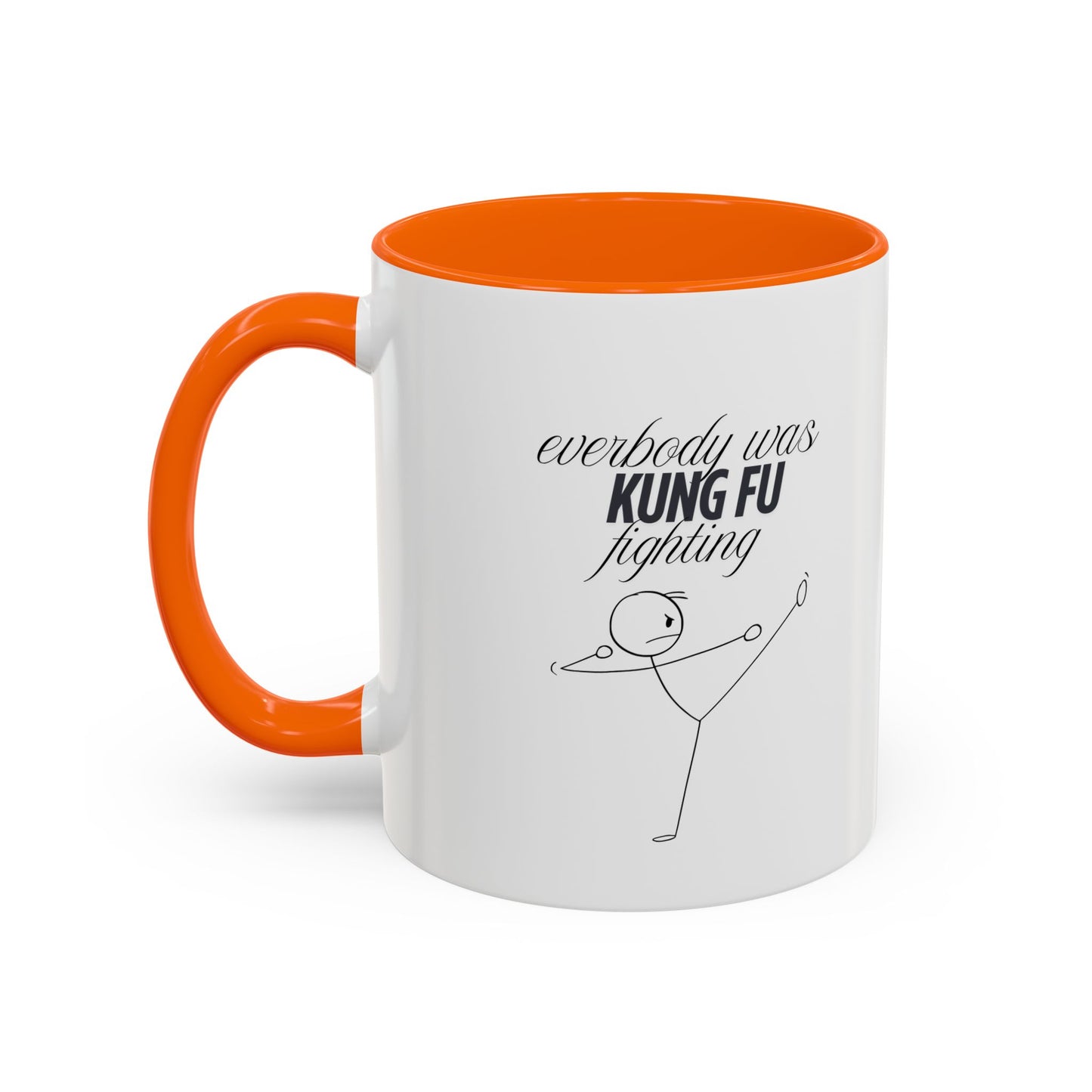Funny Kung Fu Fighting Coffee Mug - Playful Accent Mug for Coffee Lovers