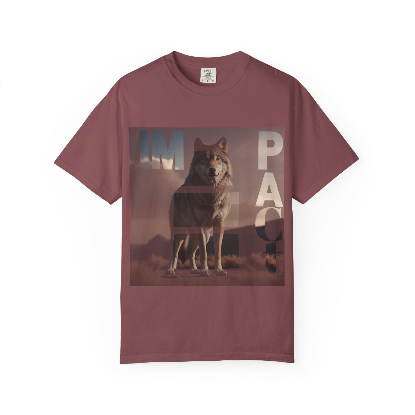 Im pact Wolf Unisex Garment-Dyed T-shirt - Nature Inspired Graphic Tee