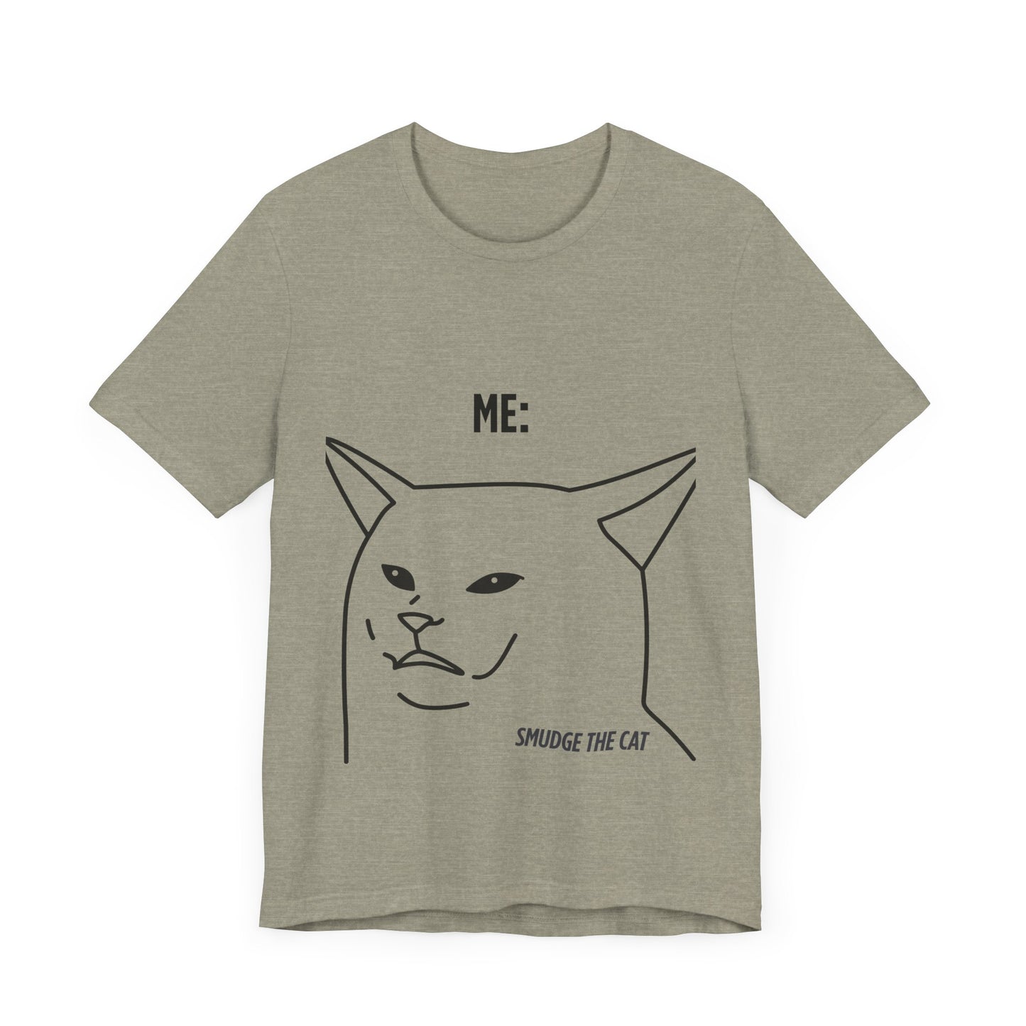 Funny Cat Graphic Tee - Smudge the Cat Design for Cat Lovers