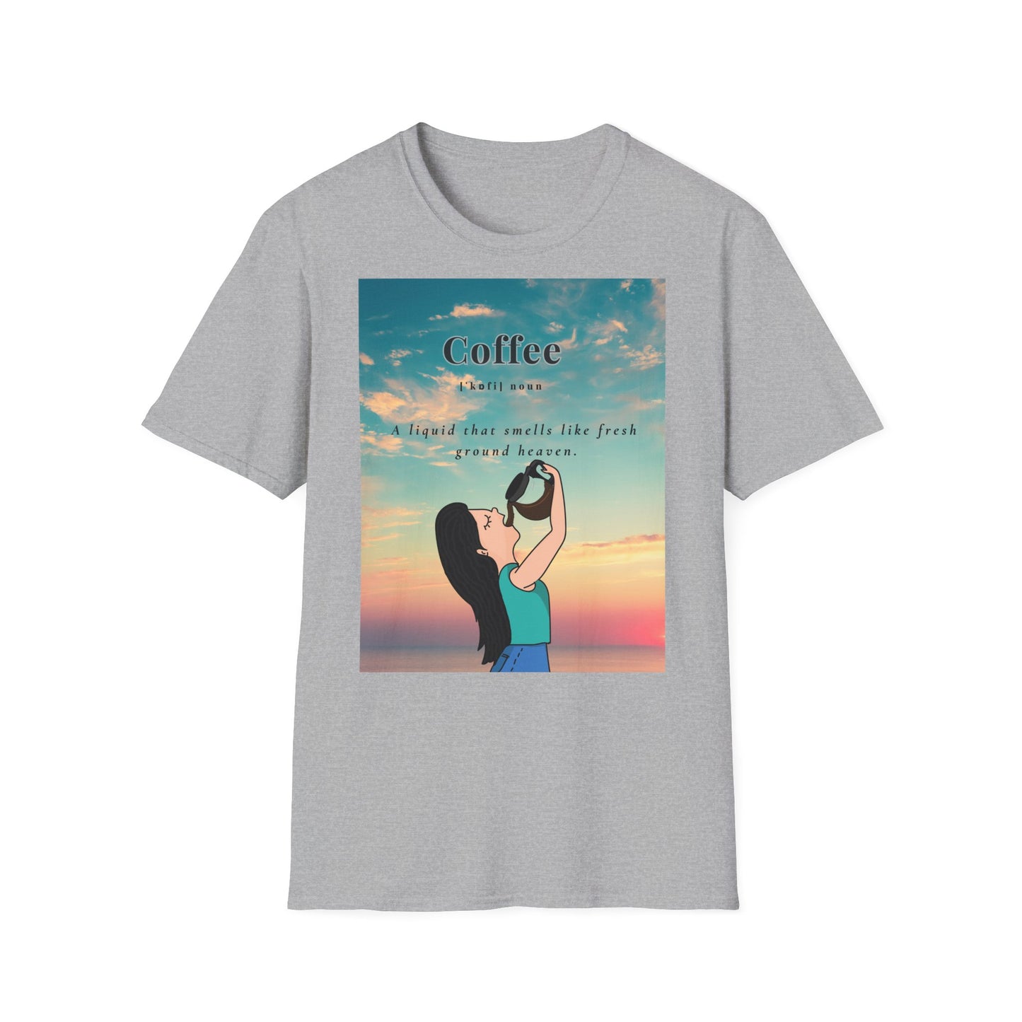 Coffee Heaven Unisex T-Shirt - Caffeine Lovers Gift