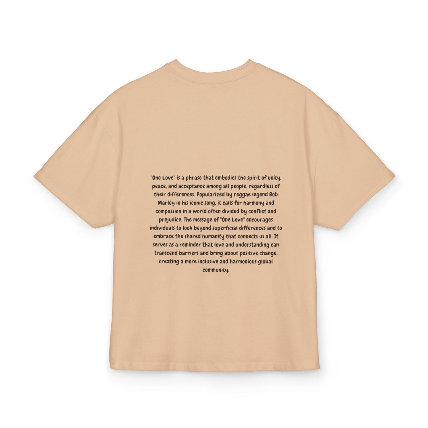 Unisex Box Tee - 'One Love' Empowerment Shirt