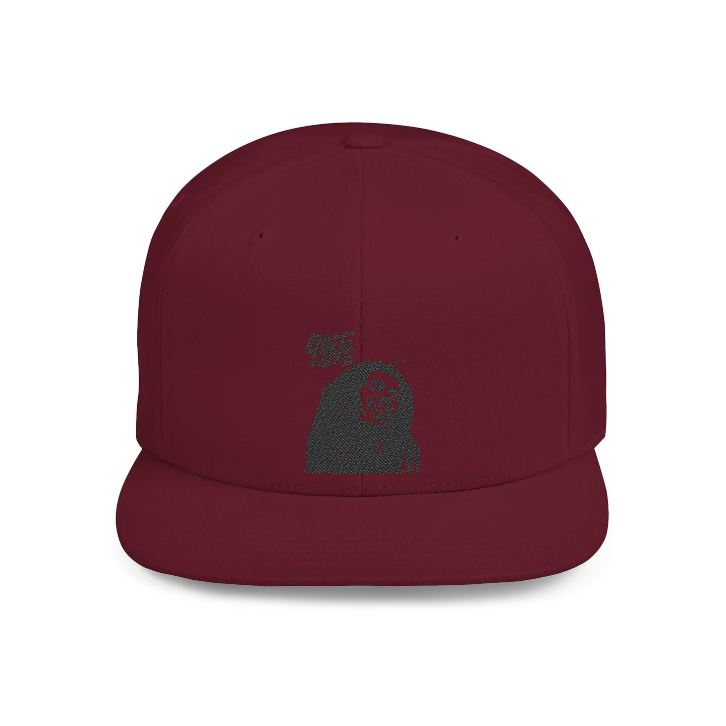 Snapback Cap with 'One Love' Design