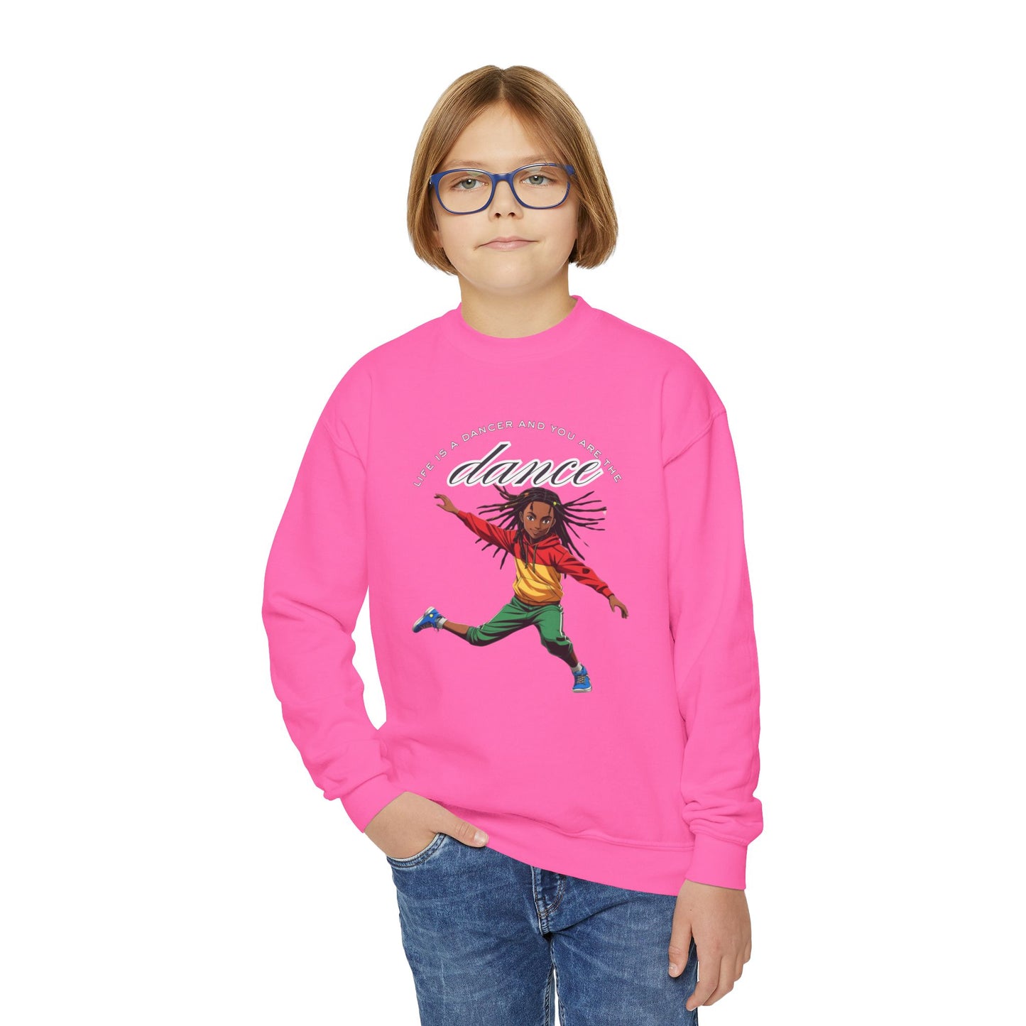 Youth Crewneck Sweatshirt - 'You are the Dance'