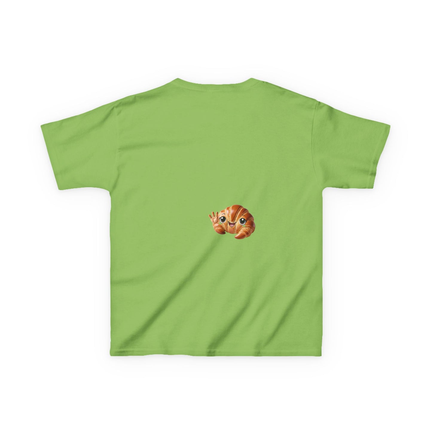 Flake It 'Til You Make It Kids Tee - Fun Croissant Design