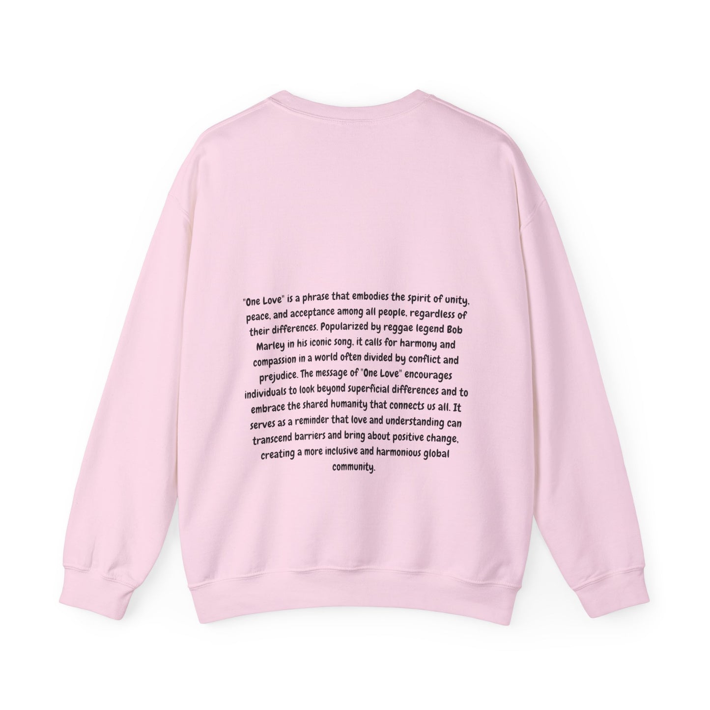 Unisex Heavy Blend™ Crewneck Sweatshirt with some love and unity