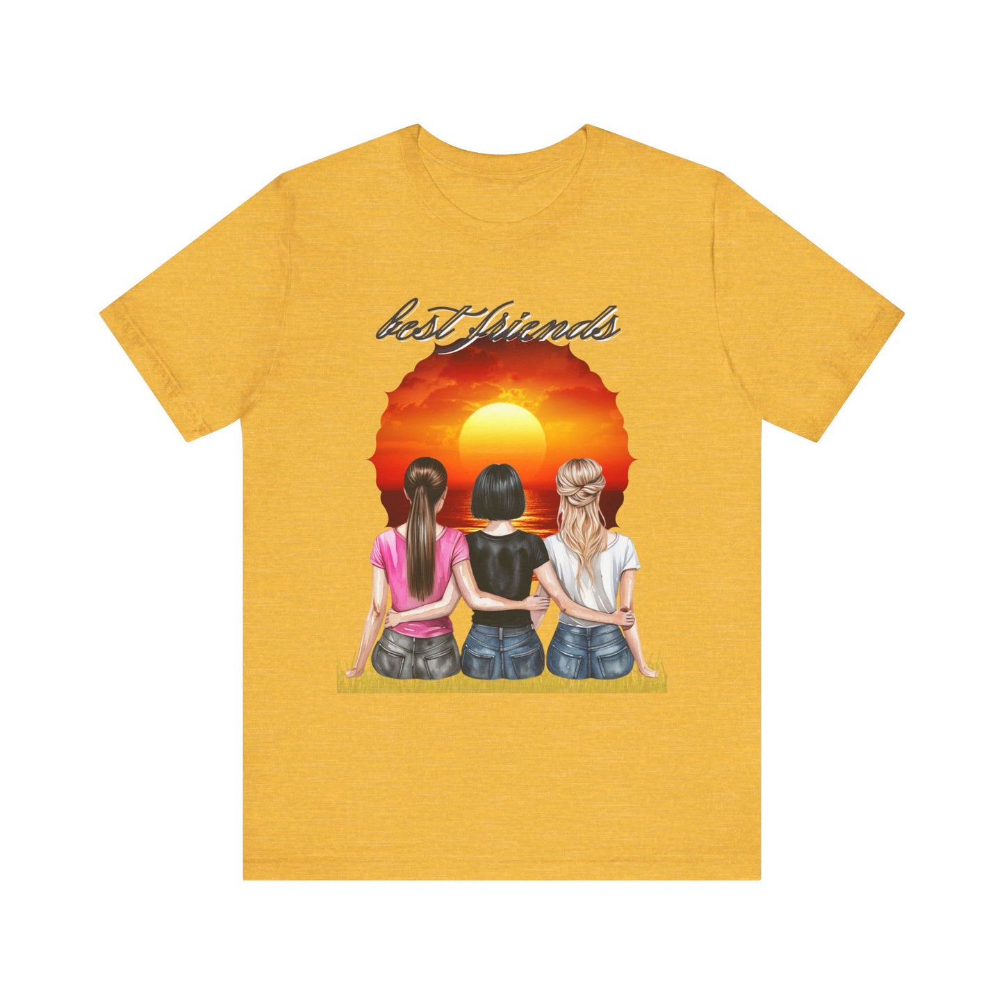 Sunset Best Friends woman Tee