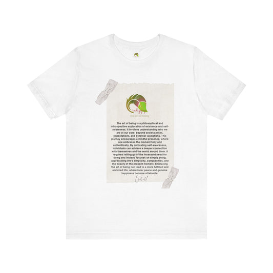 Art of Being Tee with logo indigojoys and the meaning