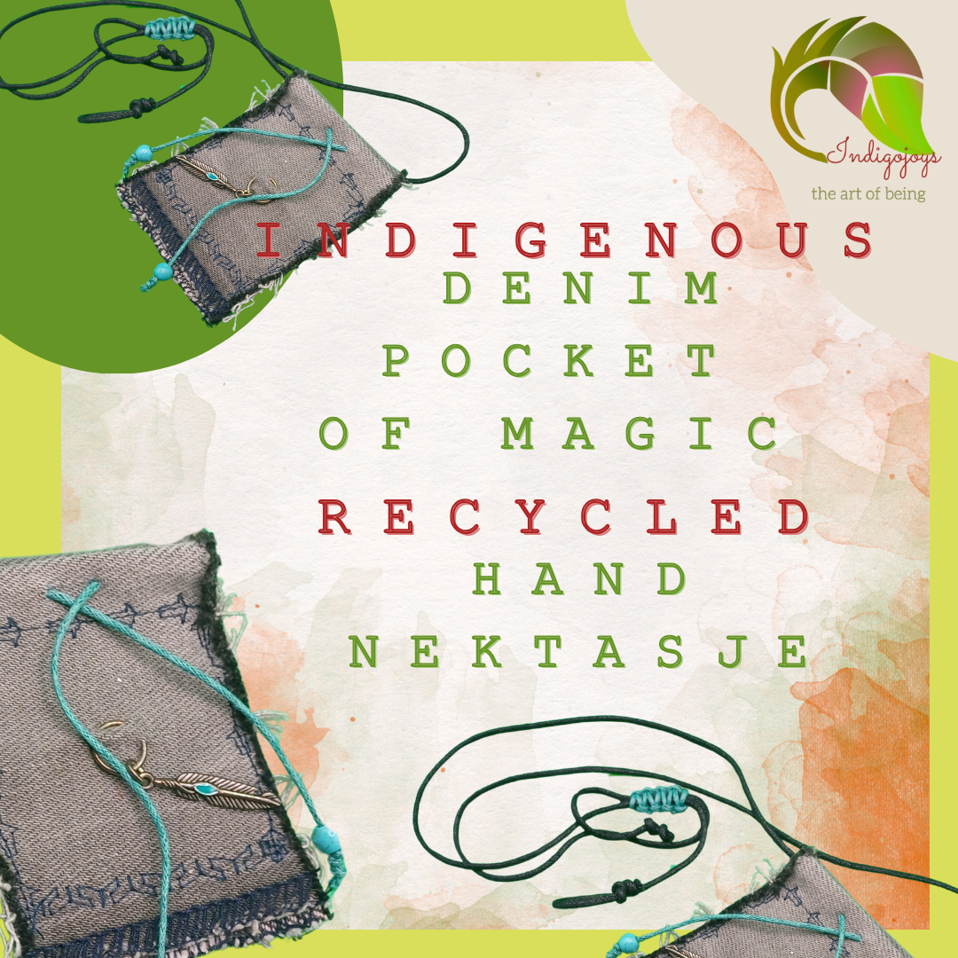 indigenous denim Pocket of Magic – Handmade recycled Nektasje