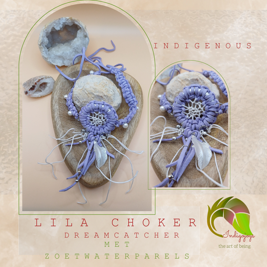 lila dreamcatcher choker